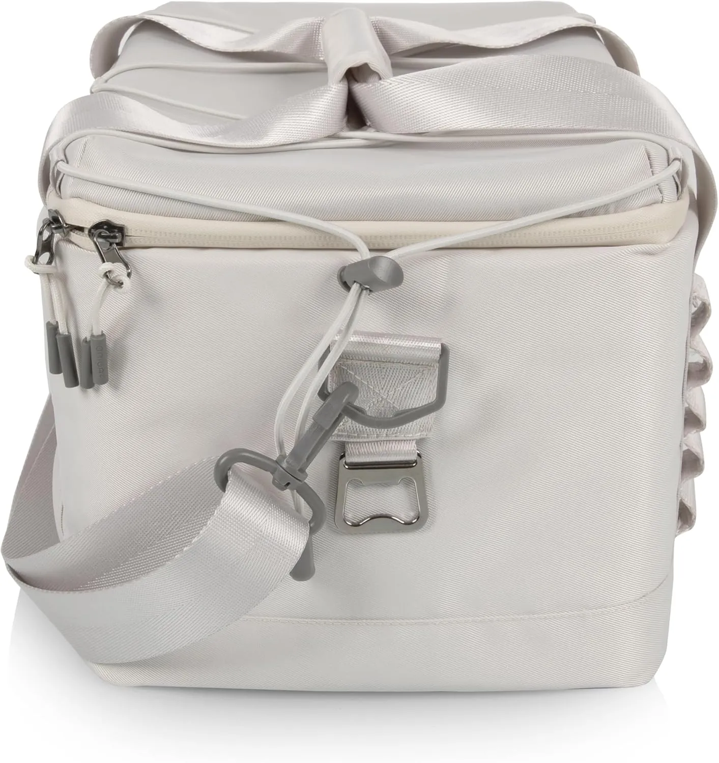 PICNIC TIME Tarana Superthick Cooler Bag with Removable Shoulder Strap, 12 Can Insulated Soft Cooler, Beach Cooler, Insulated Camping Cooler, Picnic Cooler, (Halo Gray)