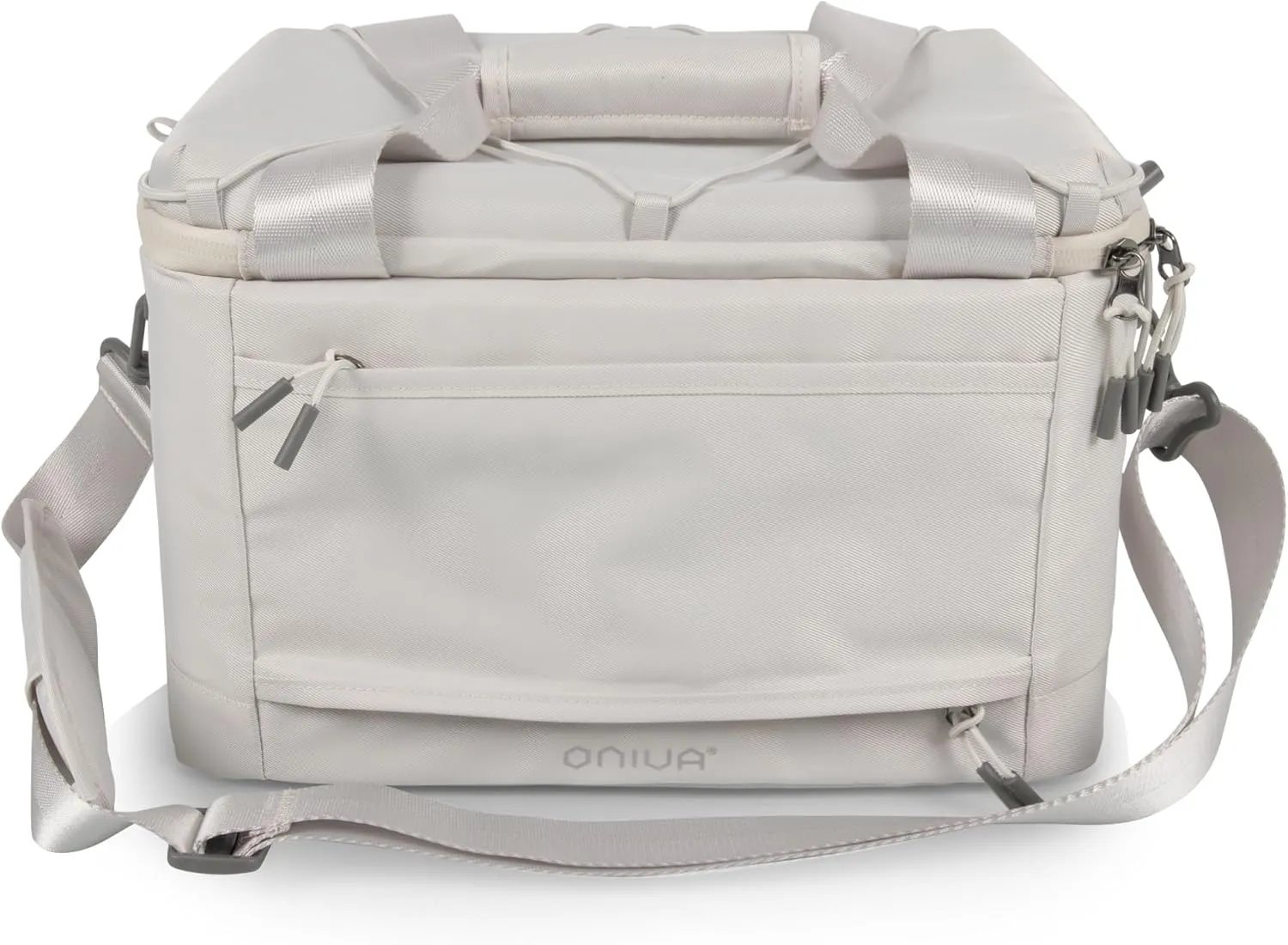 PICNIC TIME Tarana Superthick Cooler Bag with Removable Shoulder Strap, 12 Can Insulated Soft Cooler, Beach Cooler, Insulated Camping Cooler, Picnic Cooler, (Halo Gray)