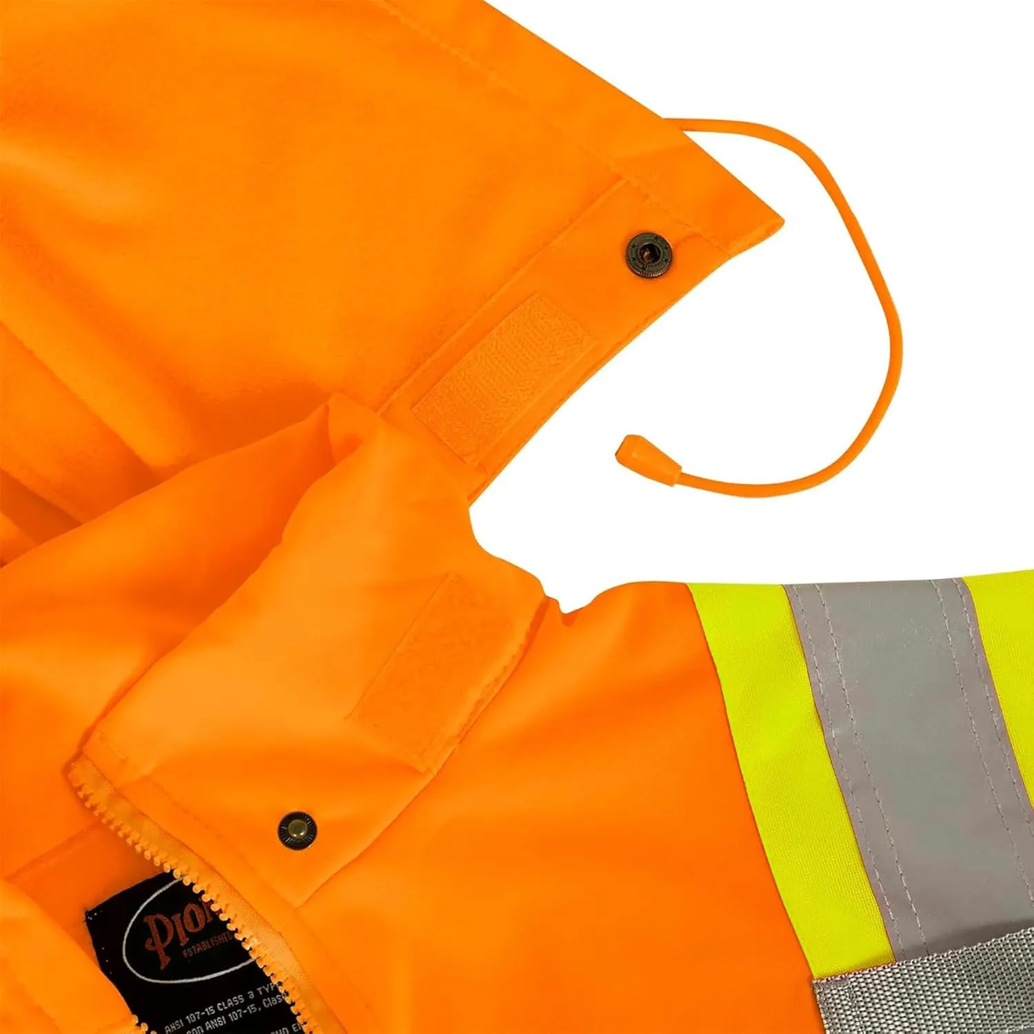 Pioneer High Visibility, Ultra Reflective, Zip-Style Micro Fleece Hoodie