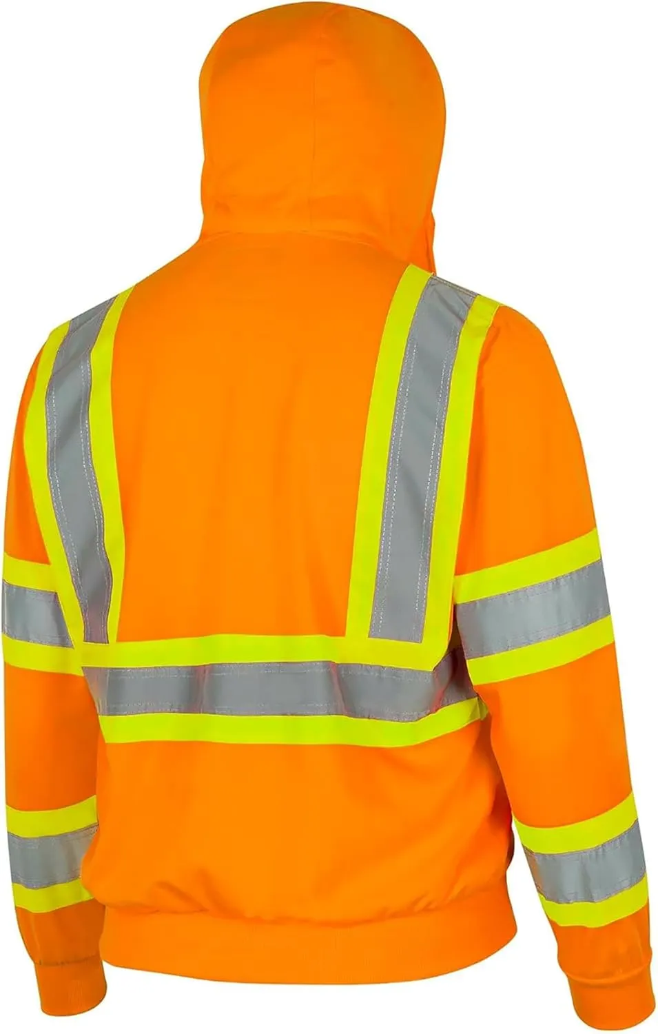 Pioneer High Visibility, Ultra Reflective, Zip-Style Micro Fleece Hoodie