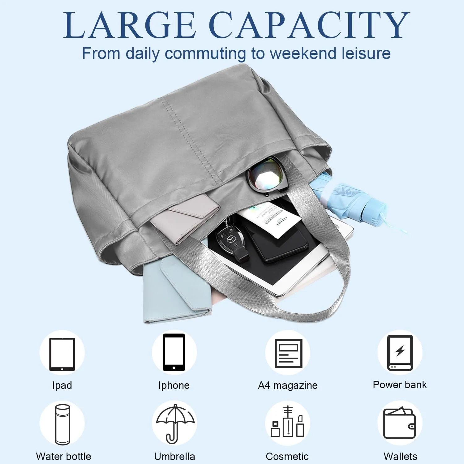 PlasMaller Carry On Travel Duffle Bag Packable Luggage Travel Gear Sports Gym Bags Lightweight Tote Shoulder Pack