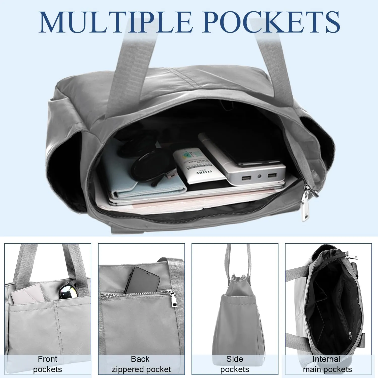 PlasMaller Carry On Travel Duffle Bag Packable Luggage Travel Gear Sports Gym Bags Lightweight Tote Shoulder Pack