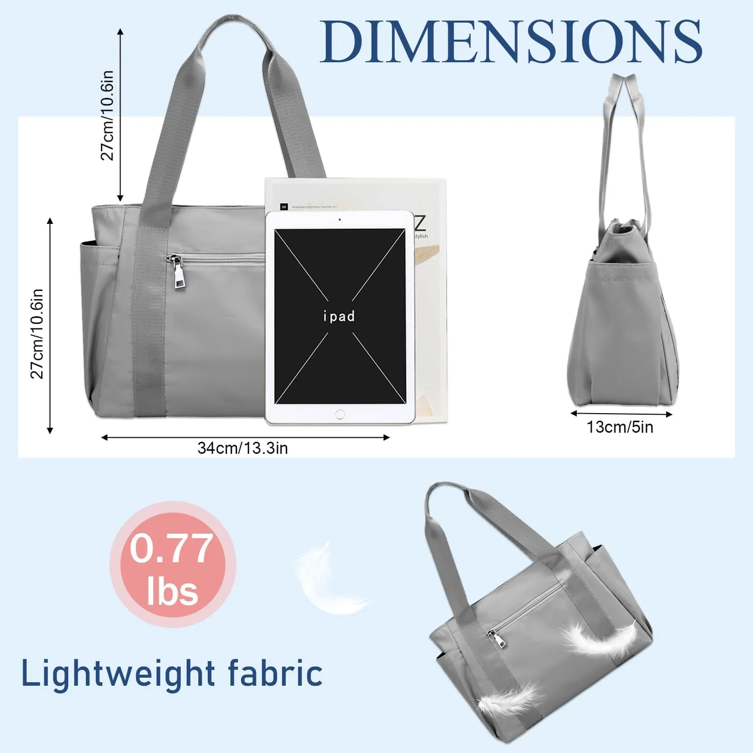 PlasMaller Carry On Travel Duffle Bag Packable Luggage Travel Gear Sports Gym Bags Lightweight Tote Shoulder Pack