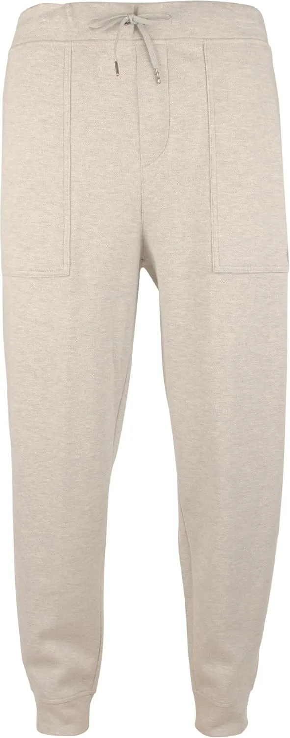 POLO RALPH LAUREN Men's Mesh Double Knit Drawstring Jogger Pants GryH XXL Grey Heather
