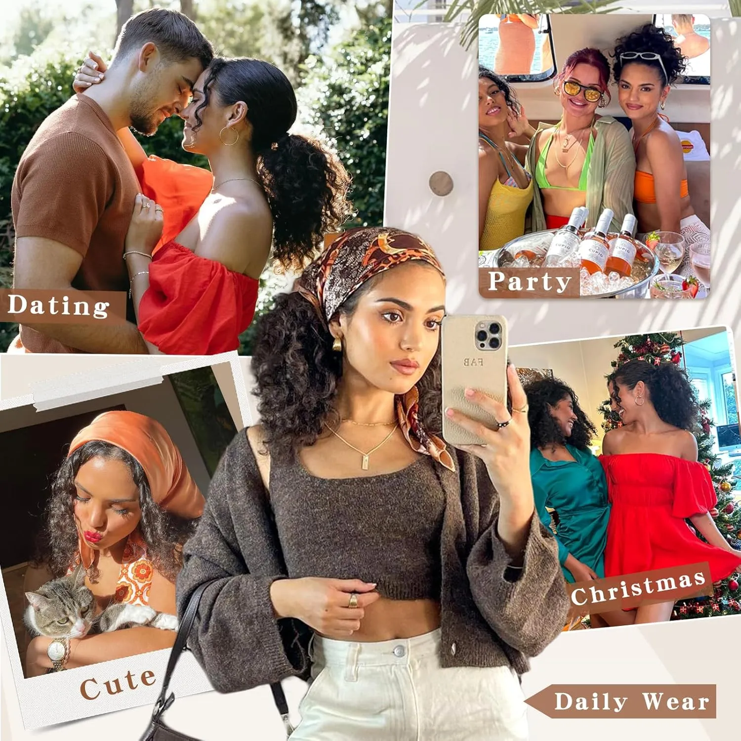 Ponytail Extension,Curly Drawstring Ponytail Extension for Black Women Natural Black Curly Clip in Hair Extensions 18 Inch Synthetic Hairpiece for Daily Party