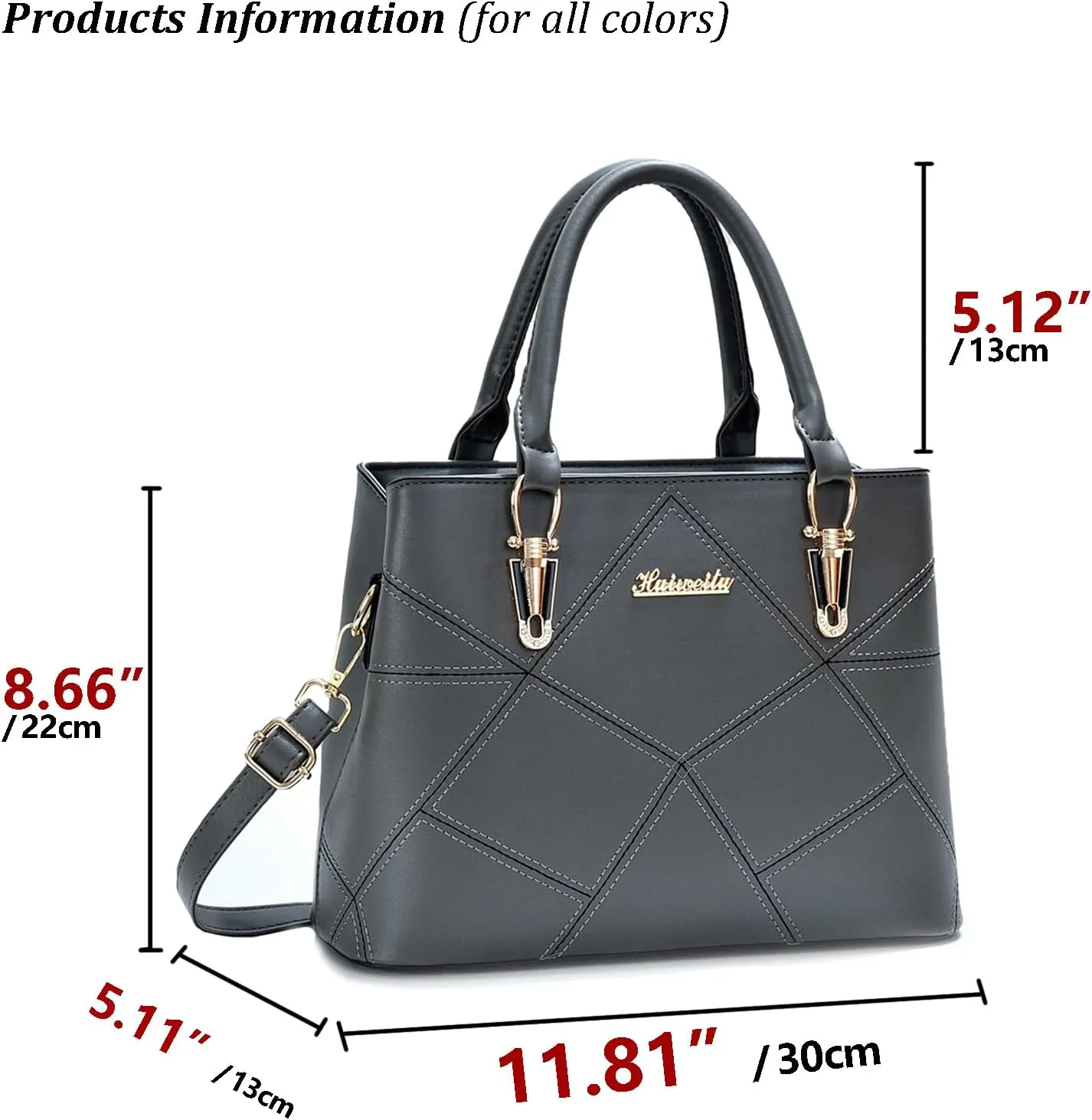 PORT&LOTUS Womens Top-handle Leather Handbags Totes Purses for Women Satchel Shoulder Bag for Ladies