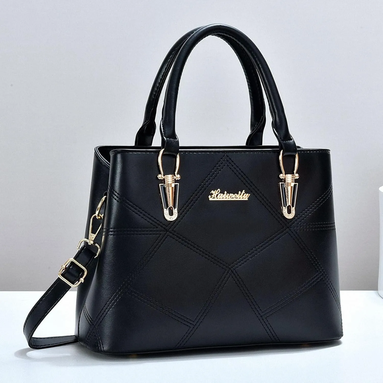 PORT&LOTUS Womens Top-handle Leather Handbags Totes Purses for Women Satchel Shoulder Bag for Ladies