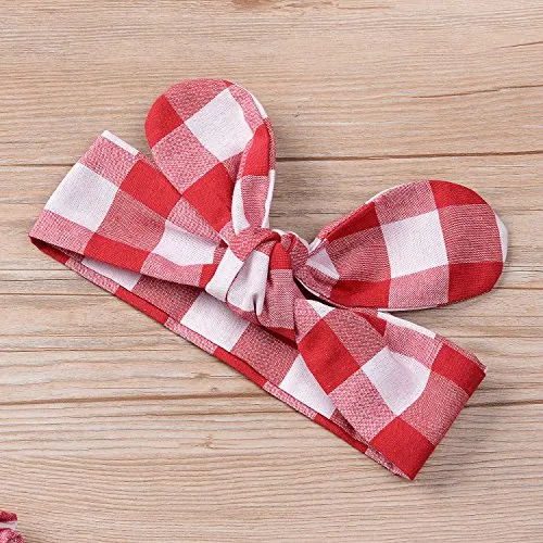 Precious Three Piece Denim Set with Checkered Top for Your Little Cowkid