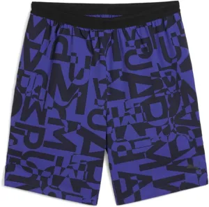 PUMA Mens Energy Graphic 7 Inch Stretch Woven Athletic Shorts Casual Bottoms Casual Drawstring - Blue - Size S