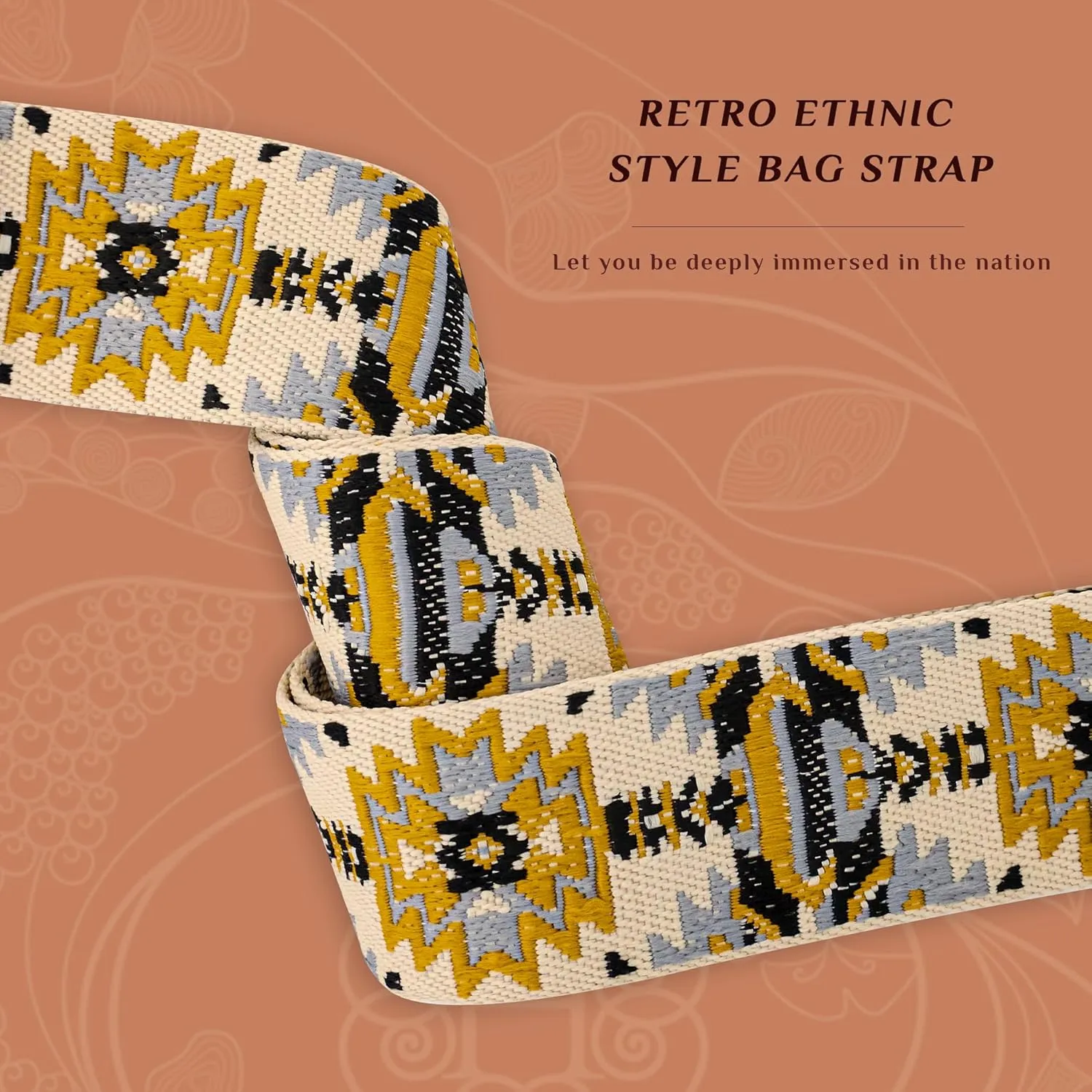 Purse Strap,Replacement Wide Crossbody Strap Adjustable Shoulder Strap for Handbag Bag