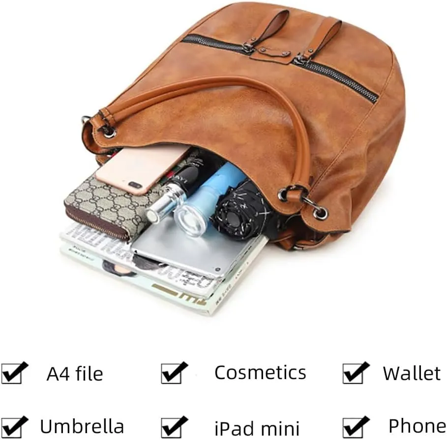 Purses and Handbags for Women Vintage Satchel Handbag Shoulder Tote Bag Daily Crossbody Hobo Bag with Adjustable Strap