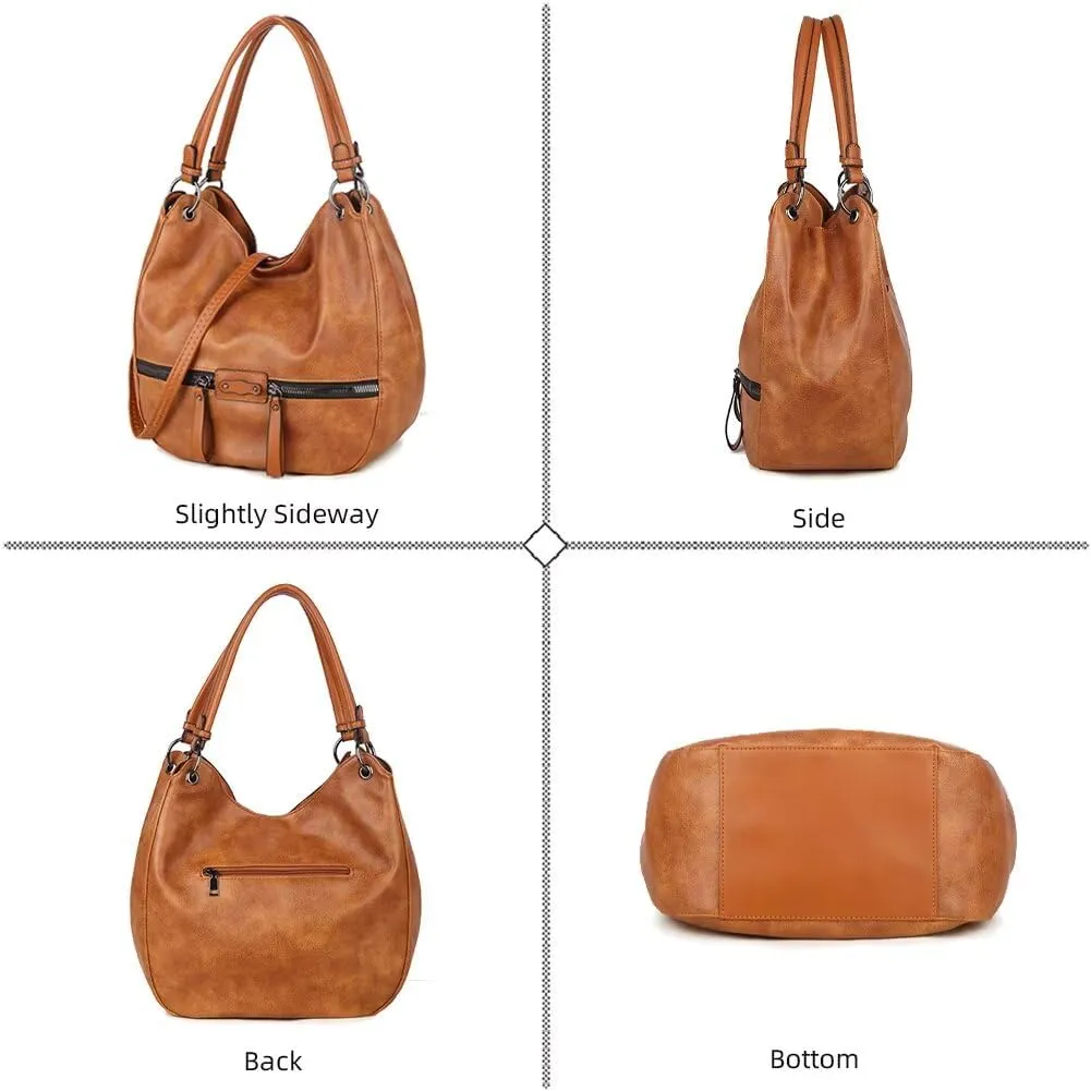 Purses and Handbags for Women Vintage Satchel Handbag Shoulder Tote Bag Daily Crossbody Hobo Bag with Adjustable Strap