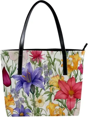 Purses for Women,Tote Bag Aesthetic,Women's Tote Handbags,Floral Jungle Plant