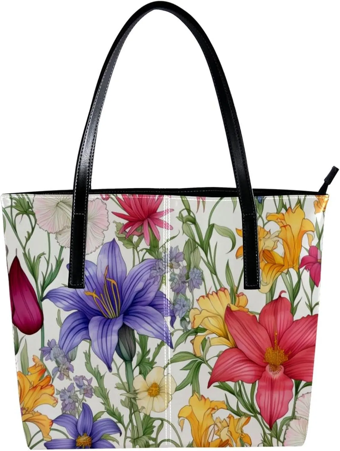 Purses for Women,Tote Bag Aesthetic,Women's Tote Handbags,Floral Jungle Plant