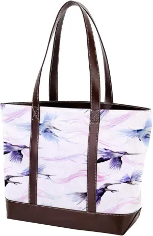Purses for Women,Tote Bag for Women,Handbags for Women,Animal Art Floral Crane