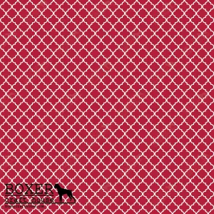 Quatrefoil - Crimson
