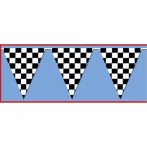 "Checkered Pennant Banner - 17" X 30'"