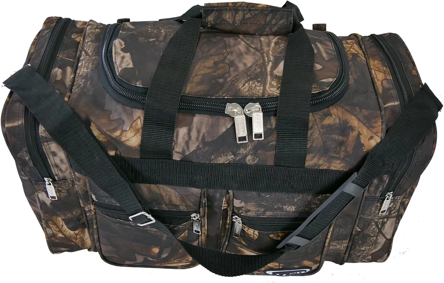 "E-Z Roll" 20 Inch Tree Camouflage Duffle Bag/Outdoor/Sports/Gym/Travel Bag in 5 Colors (Black Trim)