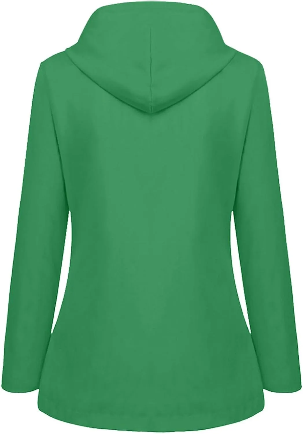 Rain Jacket Women Zip Up Casual Hoodies Lightweight Windbreaker Jackets Long Sleeve Lightweight Long Hooded Raincoat