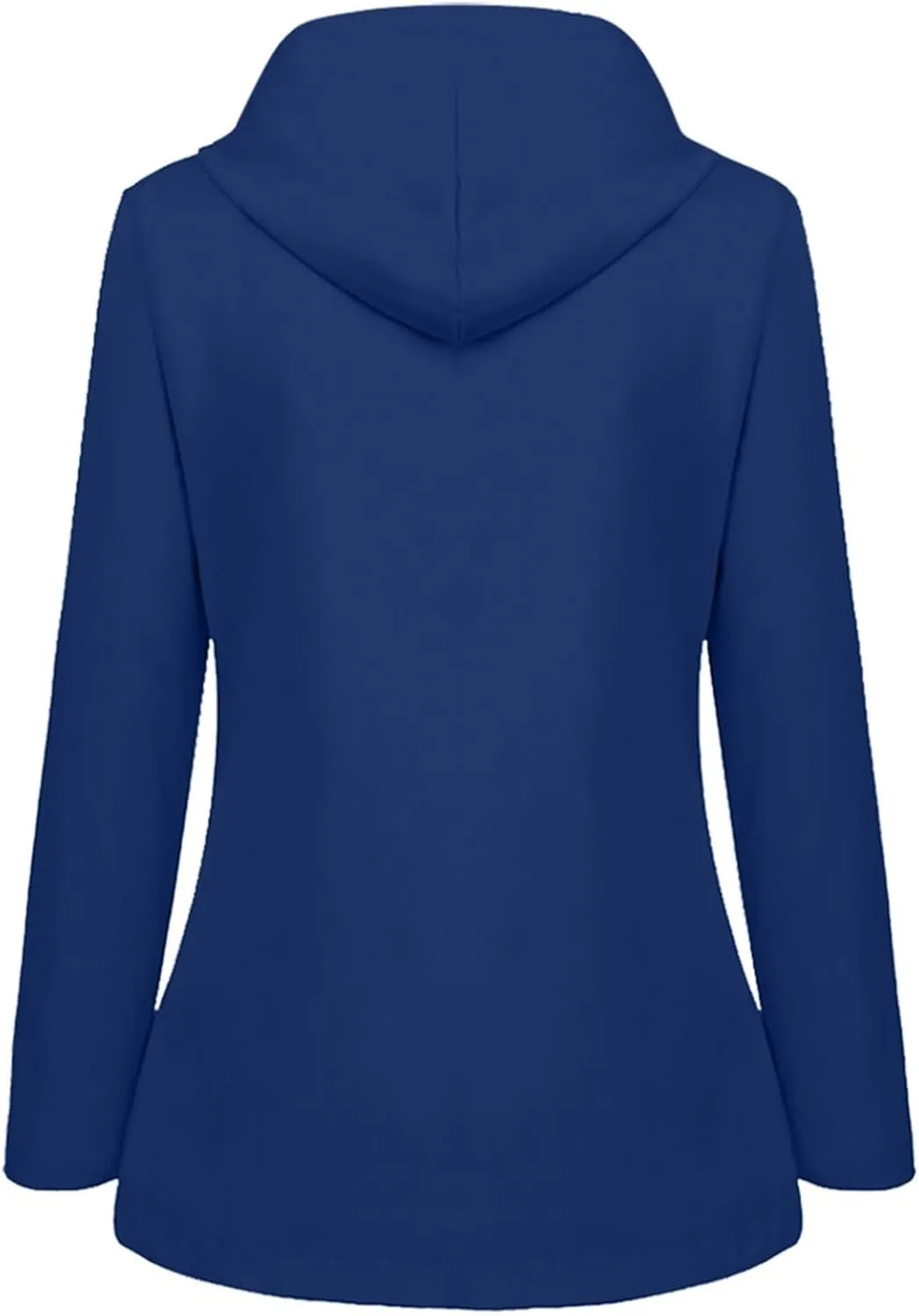 Rain Jacket Women Zip Up Casual Hoodies Lightweight Windbreaker Jackets Long Sleeve Lightweight Long Hooded Raincoat