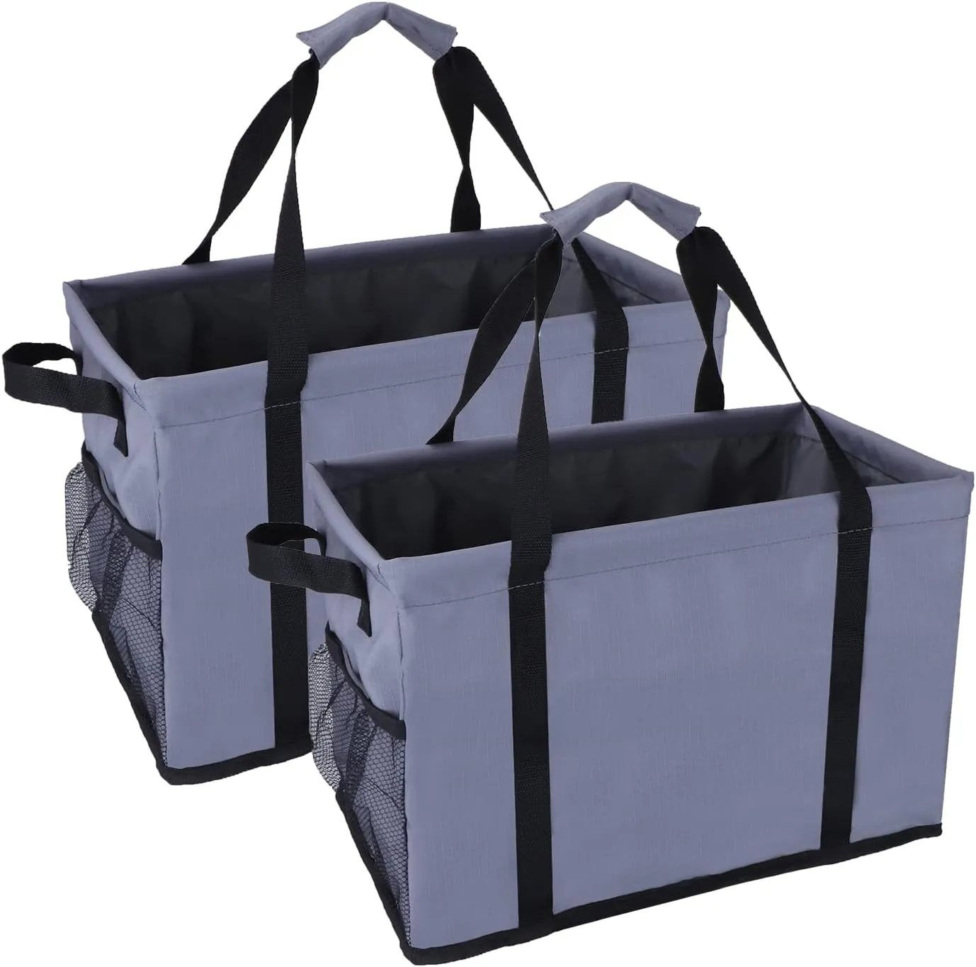 Ramhorn 2 Pack Large Utility Tote Bags Reusable Grocery Bag with Sturdy Handles for Storage, Camping, Shopping