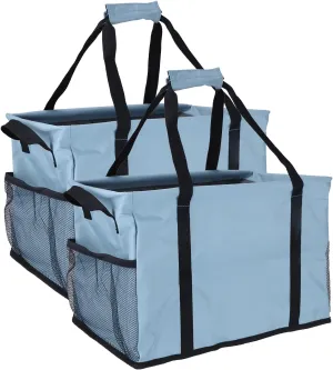 Ramhorn 2 Pack Large Utility Tote Bags Reusable Grocery Bag with Sturdy Handles for Storage, Camping, Shopping