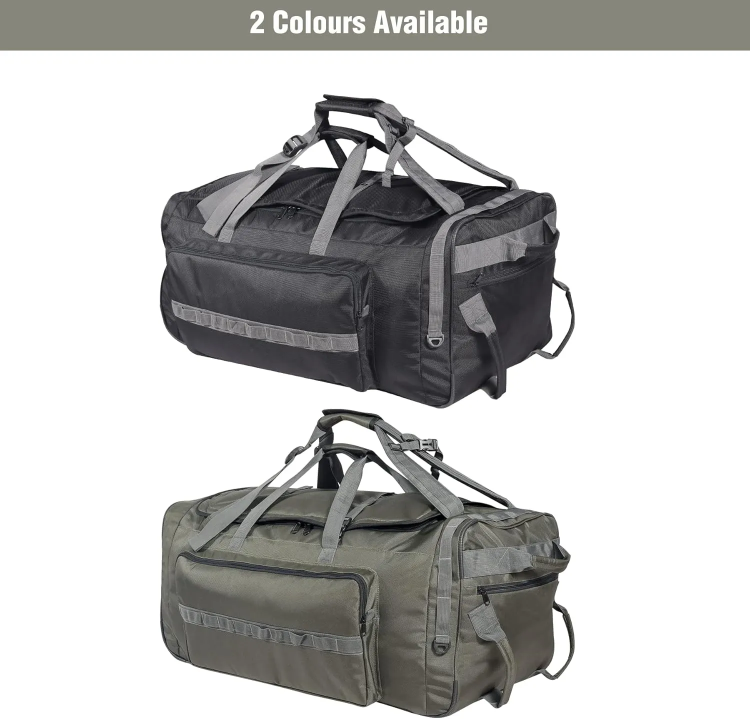 REDCAMP 85L/120L/140L Foldable Duffle Bag with Wheels, Large Travel Duffel Bag