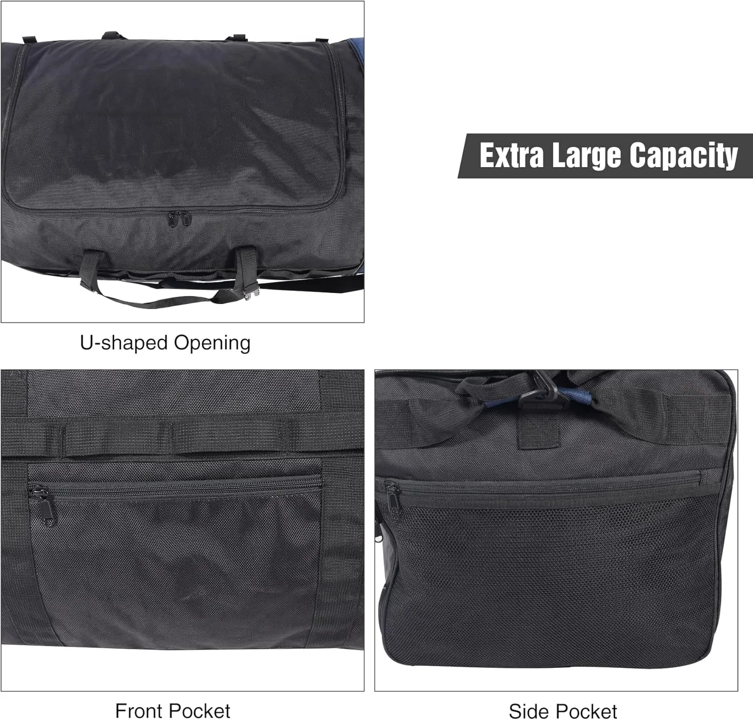 REDCAMP 85L/120L/140L Foldable Duffle Bag with Wheels, Large Travel Duffel Bag