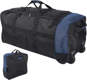 REDCAMP 85L/120L/140L Foldable Duffle Bag with Wheels, Large Travel Duffel Bag