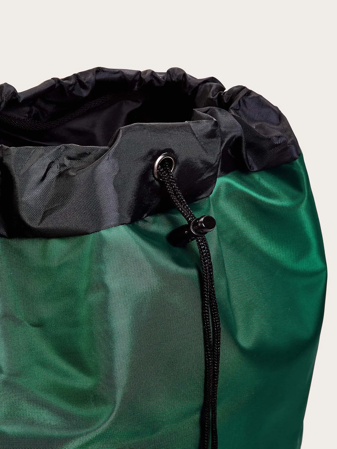 Release Buckle Detail Oxford Drawstring Backpack