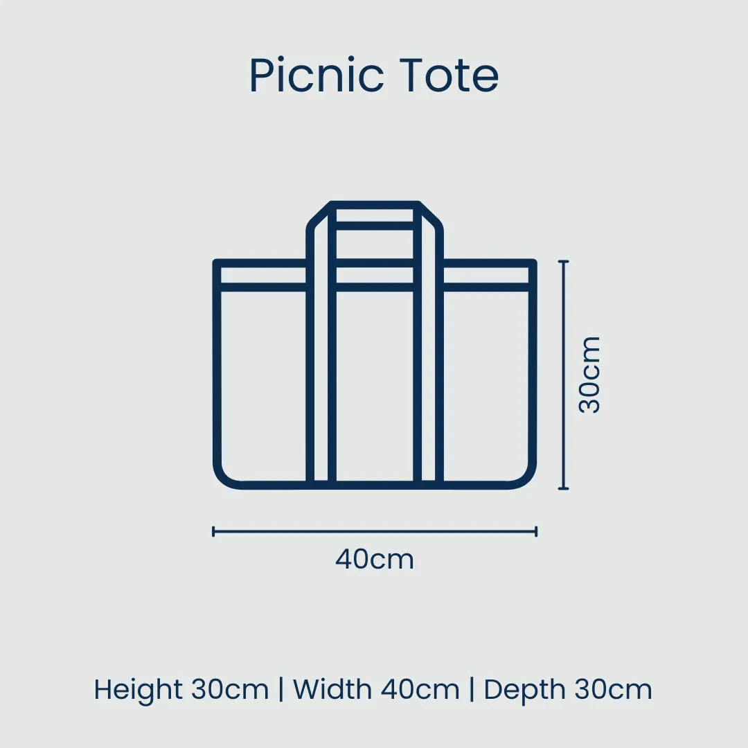 Retro Stripe Picnic Tote