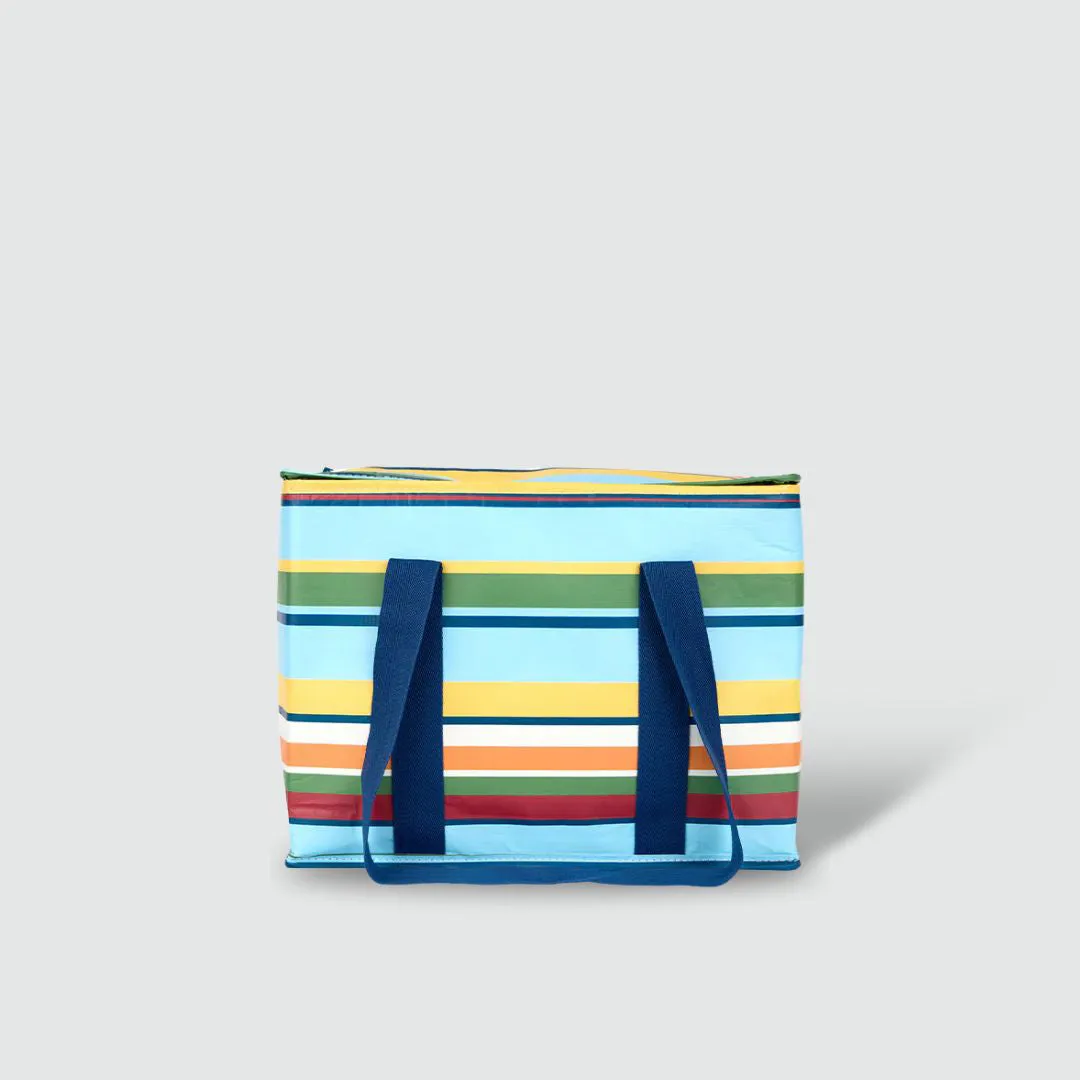 Retro Stripe Picnic Tote