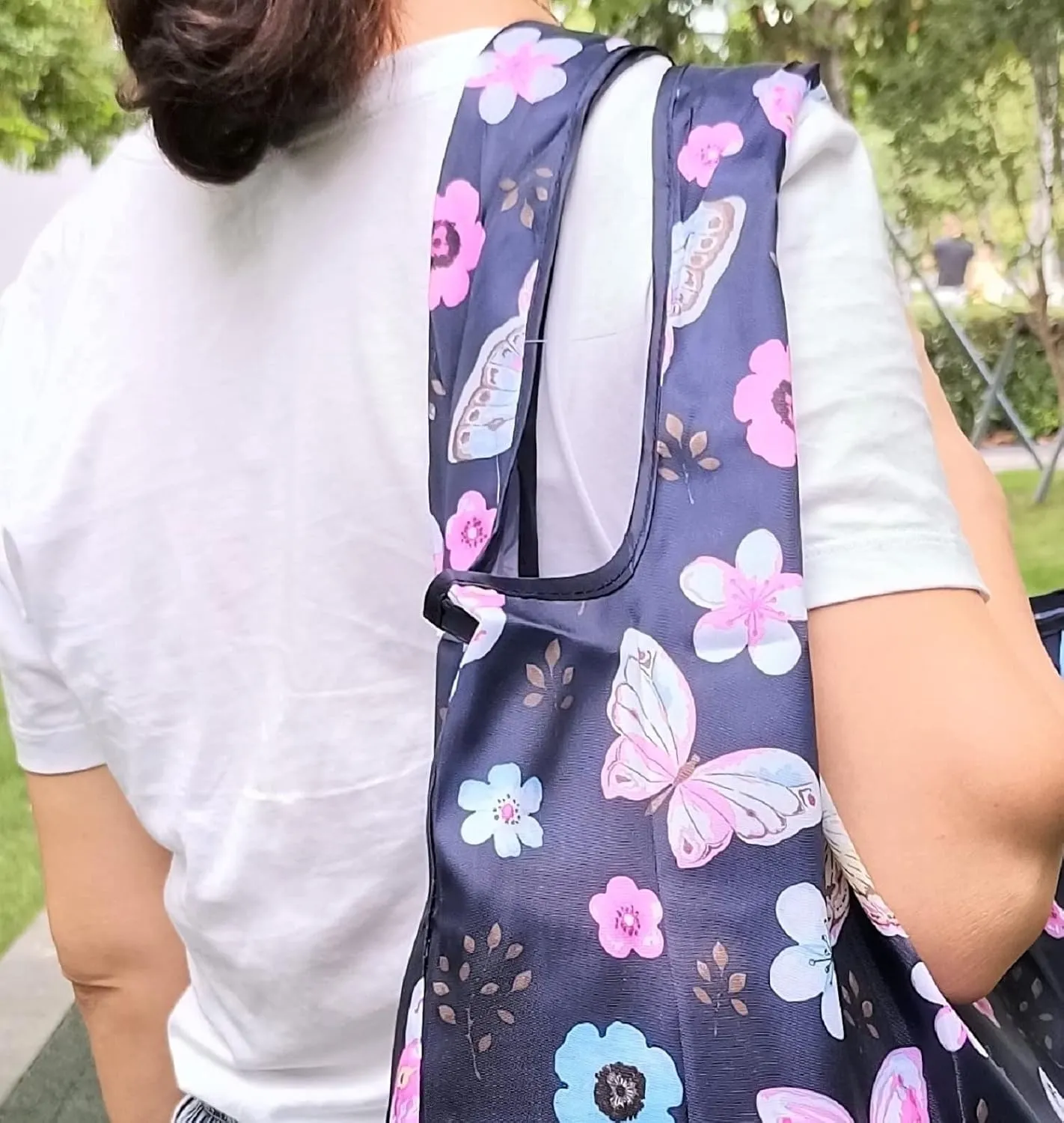Reusable Foldable Shopping Tote Bag for Groceries Portable Waterproof Large Spare Bag for Women Travel Camping Bag