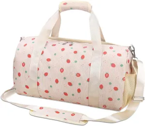 RHCPFOVR Gym Travel Duffle Bag for Girls - Gymnastics Sports Dance Bag with Shoe Compartment & Wet Pocket Panda Kids Travel Bag Teens Weekender Sleepover Carry On Bag