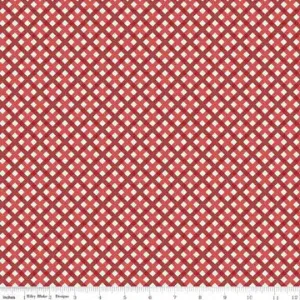 Riley Blake Designs - Sweet Freedom Gingham Picnic - Red by the yard 2214
