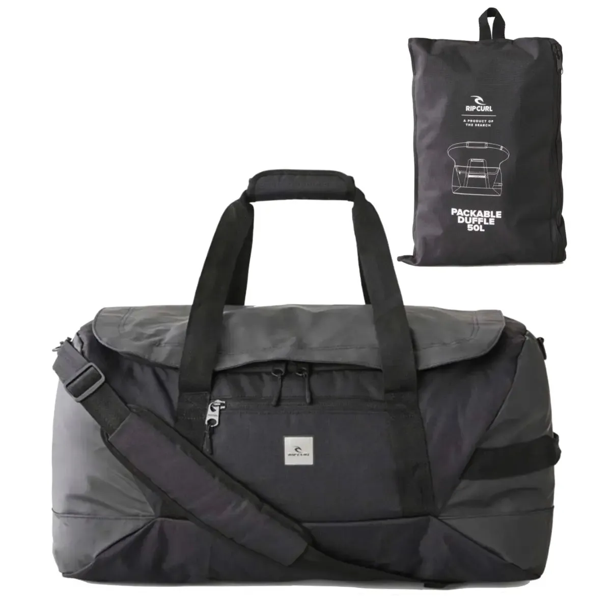 Rip Curl 50L Packable Duffle Travel Bag - Midnight