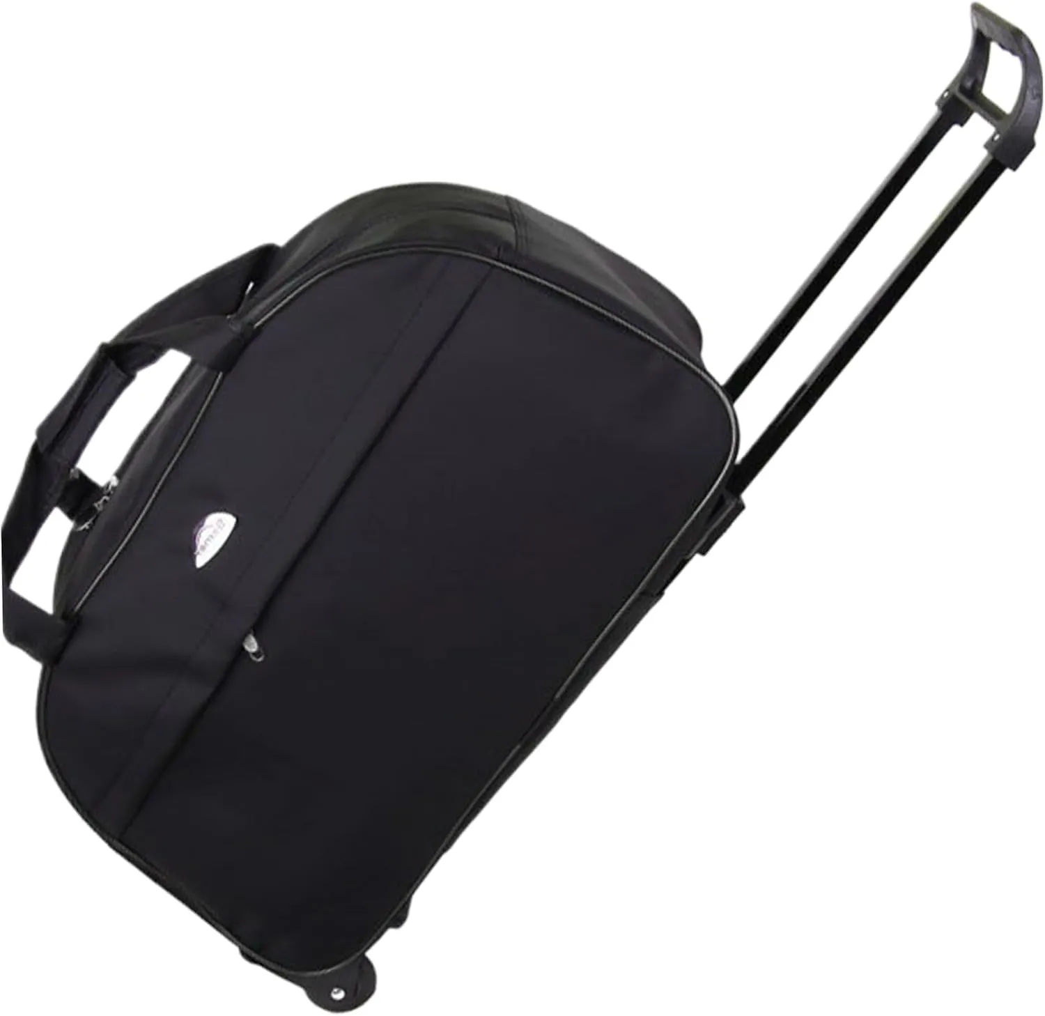 Rolling Duffle Bag with Wheels, 20.4 Inch Waterproof Carry On Weekender Bag, Black