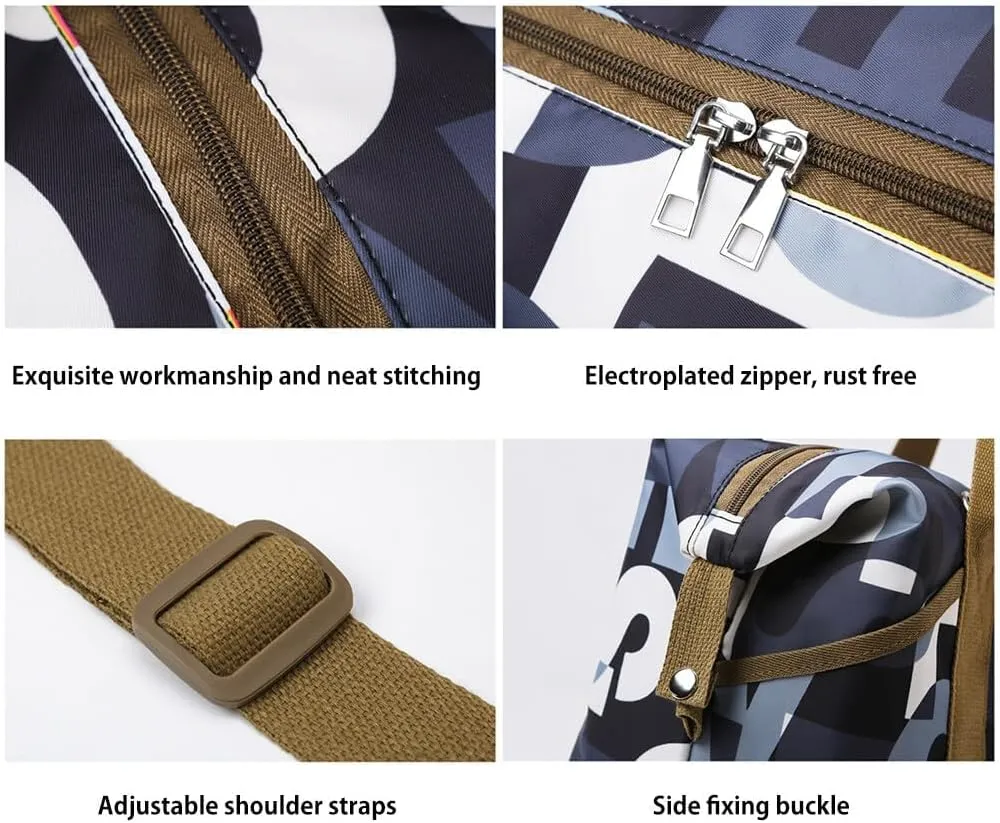 Rolling Duffle Bag with Wheels Foldable Luggage Bag Expandable Carry on Bag with Detachable Casters Dry Wet Separation Duffle Bag for Women & Men (Green)