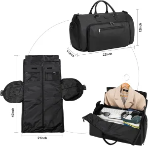 Rolling Garment Bag for Travel. Garment Duffle Bag Luggage Suit for Men and Women. Garment Bag with Wheels