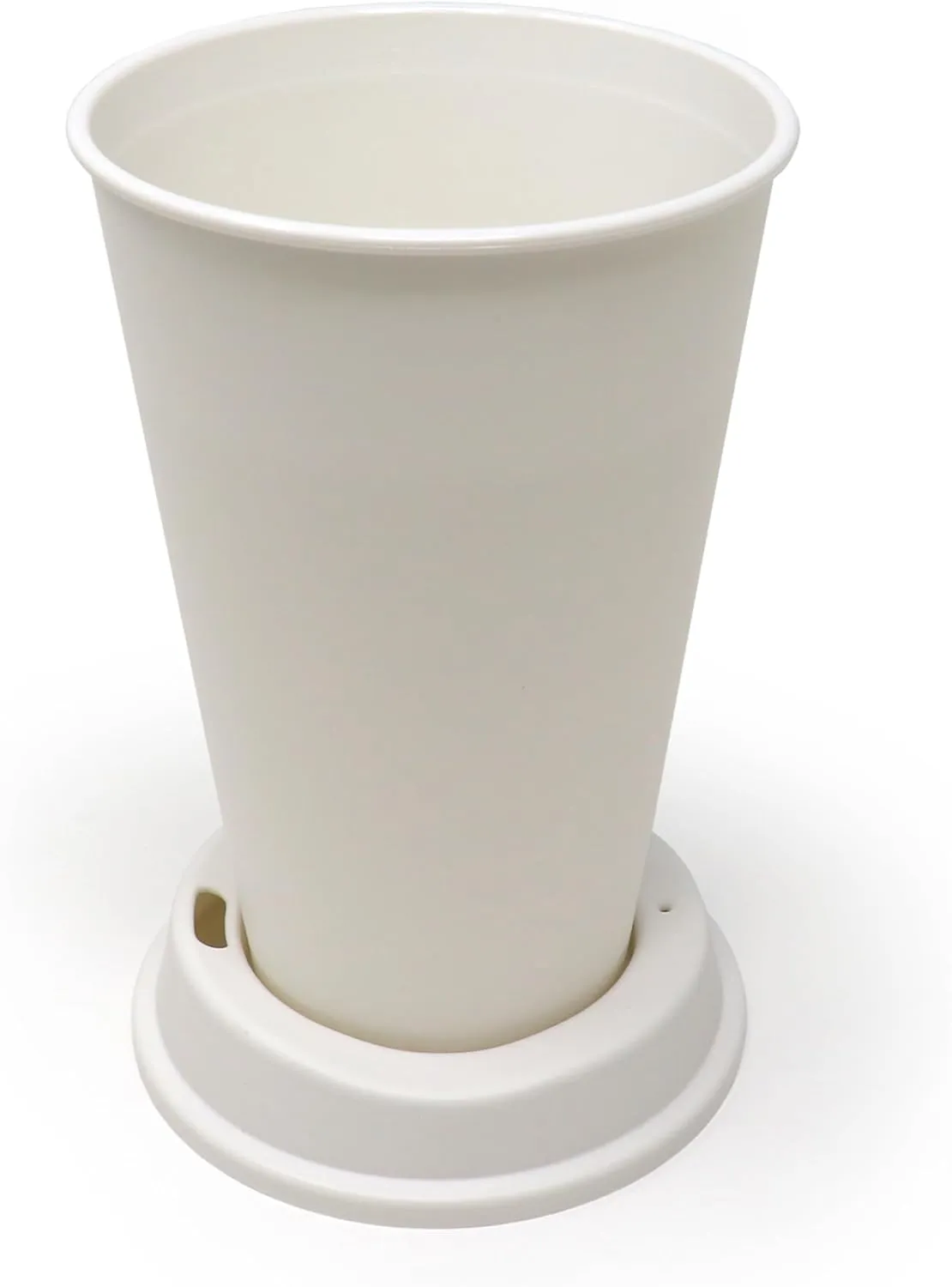 Rolling Sands USA Made 16 oz Reusable Coffee Cups with Lids 6 Pk, To Go Travel Cups, Hot or Cold Drinks, Dishwasher and Microwave Safe, White