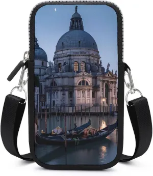 Roman Catholic Santa Maria Salute Venice Italy Crossbody Bag for Women Men Phone Purses Shoulder Bag Handbag