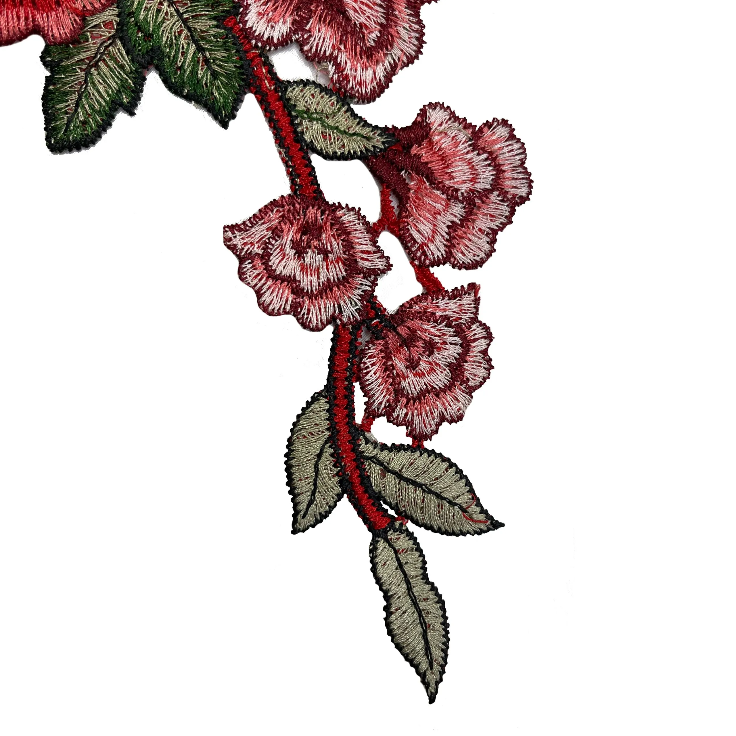 Rose Flower Embroidery Sew Patch for Clothing & Home Decor