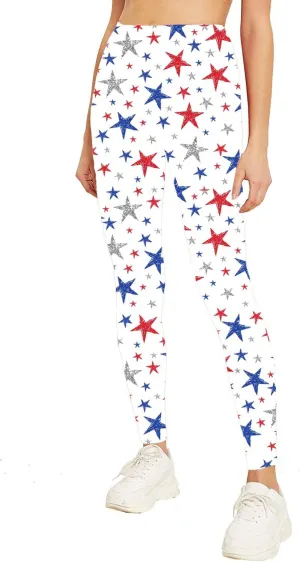 Roshop Women's Elastic Drawstring Funny Holiday Leggings