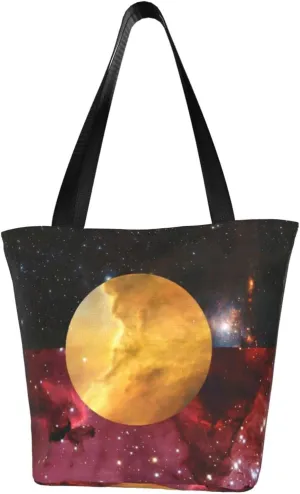 Rqwaaed Aboriginal Galaxy Pride Flag Women'S Casual One Shoulder Carry Shopping Bag Large Capacity Working Storage Handbag