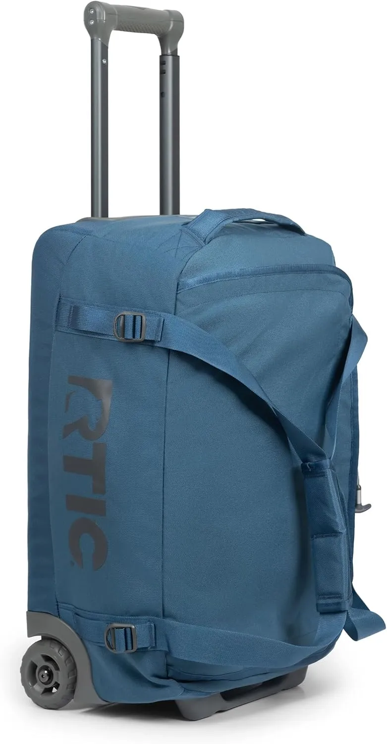 RTIC Road Trip Rolling Duffle Bag with Wheels for Men and Women, Traveling Tote for Camp, Travel, Gym, Weekender, Camping, Overnight Carry On, Sports, Spacious, Water Resistant, Medium, Storm