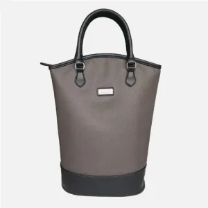 Sachi | Insulated Double Bottle Wine Tote Charcoal