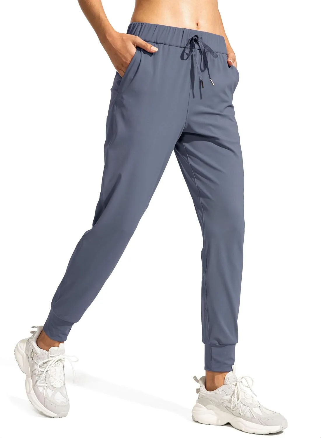 SANTINY Women's Joggers Pants Pockets Drawstring Running Sweatpants for Women Lounge Workout Jogging