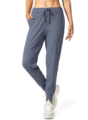 SANTINY Women's Joggers Pants Pockets Drawstring Running Sweatpants for Women Lounge Workout Jogging