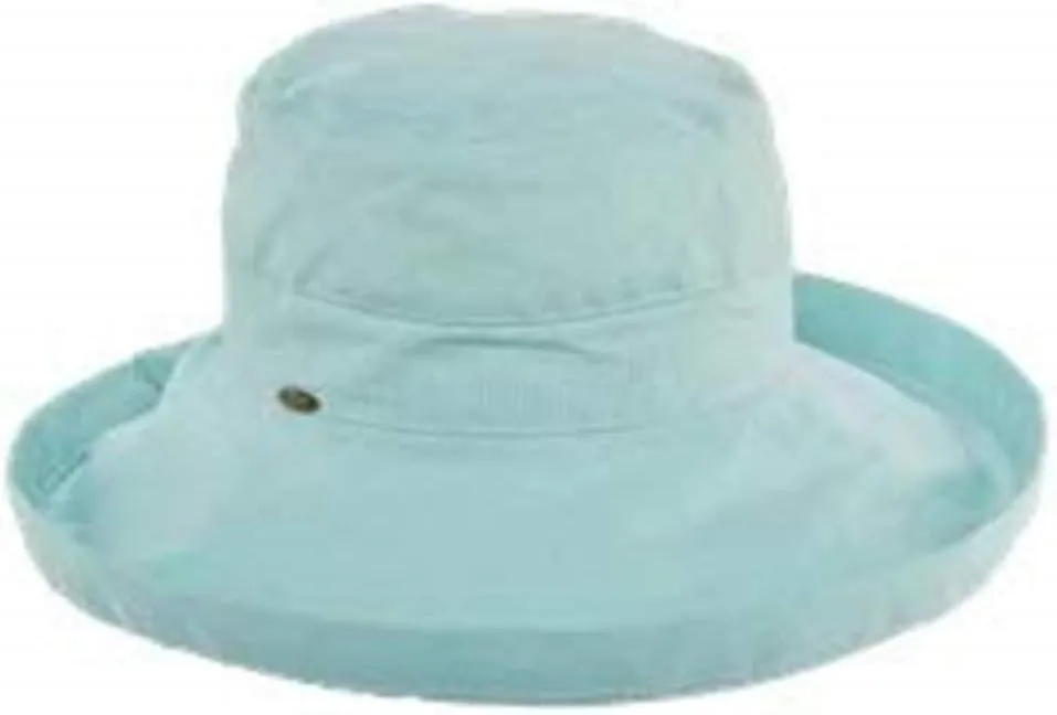 Scala Women's Cotton Hat with Inner Drawstring and Upf 50  Rating