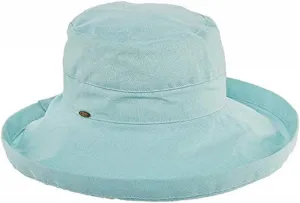 Scala Women's Cotton Hat with Inner Drawstring and Upf 50  Rating